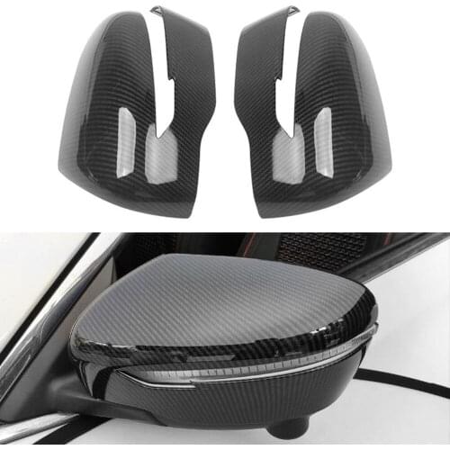 For Nissan X-trail xtrail 2014-2020 Side Mirror Cover DIY Rear review Carbon fiber Texture caps Mirrors Protective Cover 2 PCS