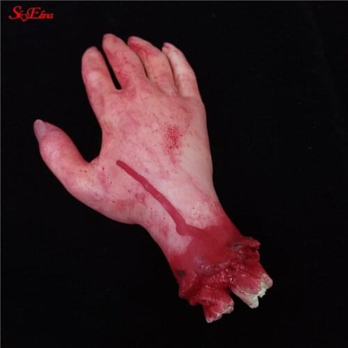 HOT Halloween Horror Rekwisieten Bloedige Hand Bloody Finger Leg Brain Heart Scary Halloween Decoration 5Z