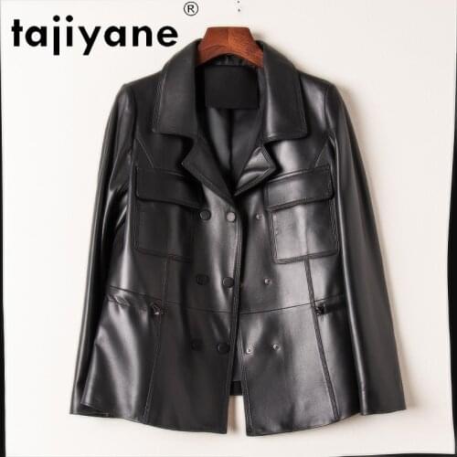 Tajiyane Spring 2021 Real Sheepskin Jacket Women Genuine Leather Clothes for Womens Coats Woman Clothing High Quality TN1660