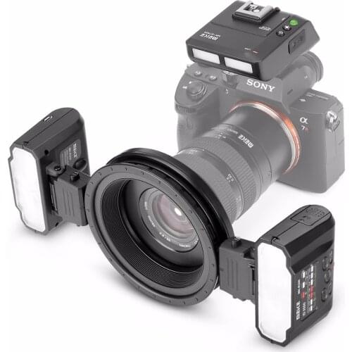 Meike MK-MT24 Macro Twin Lite Flash for Sony Alpha A7 A7R A7S A7II A7RII A5000 A5100 A6000 A6300 A6500 Mirrorless Cameras