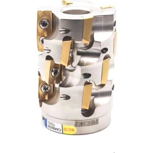 BAP400R metal milling cutter head TAP16-50 / 63/80 / 100mm high efficiency open rough disk milling cutter with hsk63 holder