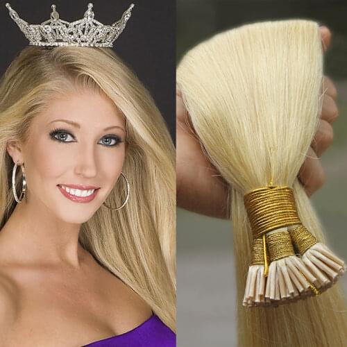 Mongolian Straight #613 Capsules Human Hair Keratin I Tip Human Hair Extensions Remy Fusion Pre Bonded Hair 30inch 1g/1s