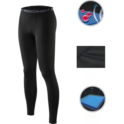 New Mens Running Pants Fitness Mens Compression Pants Yoga Pants Running Leggings Men Sports Base Layer Fitness Trousers Runing