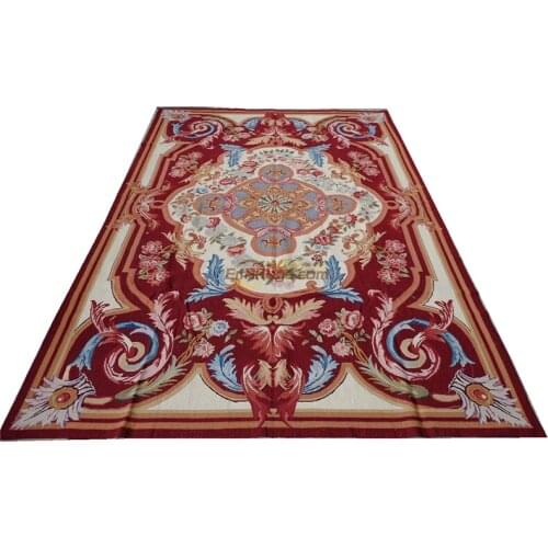 New Needle-point Plain Knitting Wool Hand-made Carpet Needlepoint Home Carpets For Living Room Southwestern Style