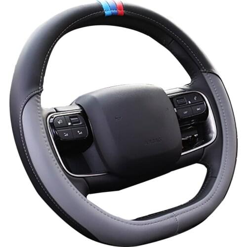 Car Steering Wheel Cover Wrap For Citroen C5 C3 AIRCROSS 2017 2018 2019 2020 2021 C3 III 2017-on Braid On Steering-Wheel