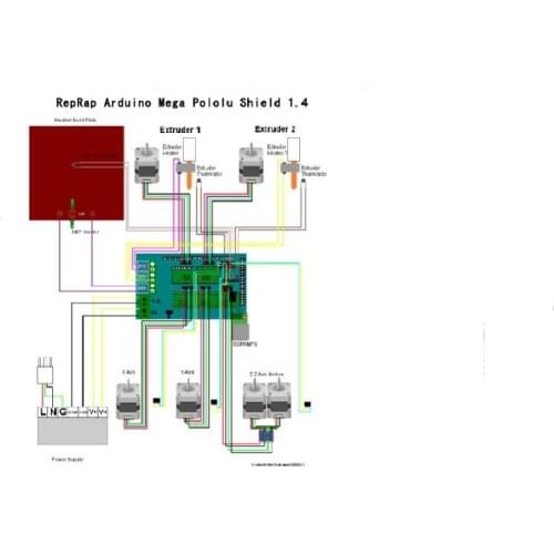 3D Printer Control Board Printer Control For RAMPS 1.4 Reprap Mendel Prusa