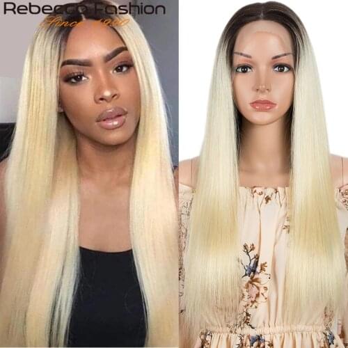 Colored Human Hair Wigs 1B/613 Blonde Straight Lace Front Wig For Women Straight Bob Wig Brazilian Lace Front Human Hair Wigs