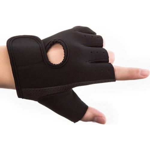 Drop Shipping Half Finger Anti-skid Weight Lifting Gloves Workout Gym Training Fitness Gloves Bodybuilding Gym Sports Fingerless