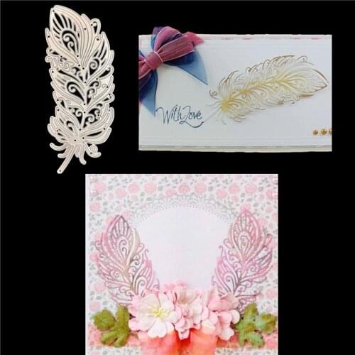 Feather Metal Cut Dies Stencils for Scrapbooking Stamp/Photo Album Decorative Embossing DIY Paper Cards