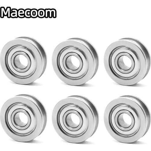 1/5/20/100PCS U-Groove Bearings U604ZZ 4x13x4mm Wheel For 3D Printer Idler Belt Pulleys Guide Rail 604UU Extruder Parts