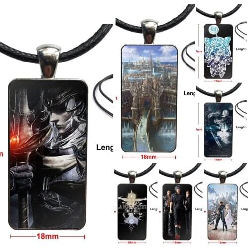 Glass Pendant Galaxy Pendant Necklace Women Steel Plated Necklaces Jewelry For Women Party Gift Final Fantasy Xv Ffxv Attractive