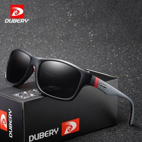 DUBERY Vintage Sunglasses Polarized Mens Sun Glasses For Men UV400 Shades Spuare Black Summer Oculos Male 8 Colors Model 732