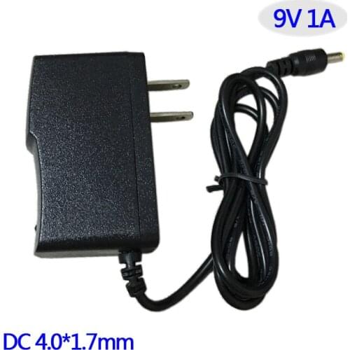 DC 9V 1A power adapter universal power supply 9V1A Monitor power supply 4.0x 1.7mm Wall-mounted With Plug