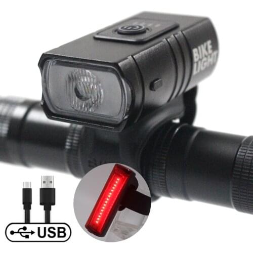 Bicycle Light Rainproof USB Charging LED 1000 Lumens MTB Front Lamp Headlight Aluminum Ultralight Flashlight Bike Light
