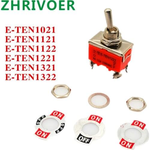 1pcs One Orange E-ten Car, Motorcycle, Boat, Model, Heavy SPST Terminal Switch on-off-on-off Toggle Switch and Waterproof Cap