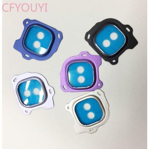 10pcs/lot Rear Back Camera Lens Cover + Glass Lens + 3M Adhesive Sticker For Samsung Galaxy J6 2018 J600F J600FD J600DS