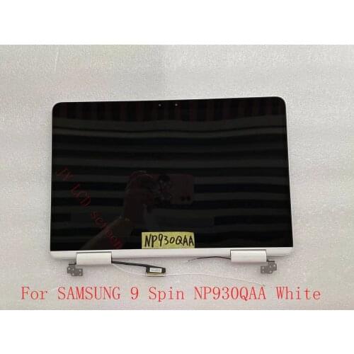 13.3 inch New Original For SAMSUNG 9 Spin NP930QAA-K01US NT930QAA White With touch upper part LCD Display Screen assembly