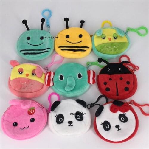 2models- NEW 8CM random Gift Coin Bag , Plush Coin Purse