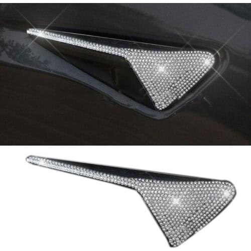 2x for T-esla Model 3Y Car Foliage Decorative Strip Paint Scratch Protector Sticker Auto Scratch Cover Guard Protective