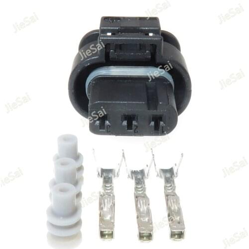 3 Pin 872-858-541 Female Reversing Radar Detector Conenctor Electric Eye Waterproof Camshaft Sensor Plug For VW Touareg