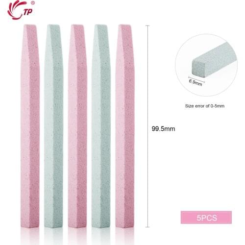 TP 5/10PCS Durable Nail File Sanding Buffer Block Pumice Stone Block Remover Polish Pedicure Manicure Nail Art Tool Color Random