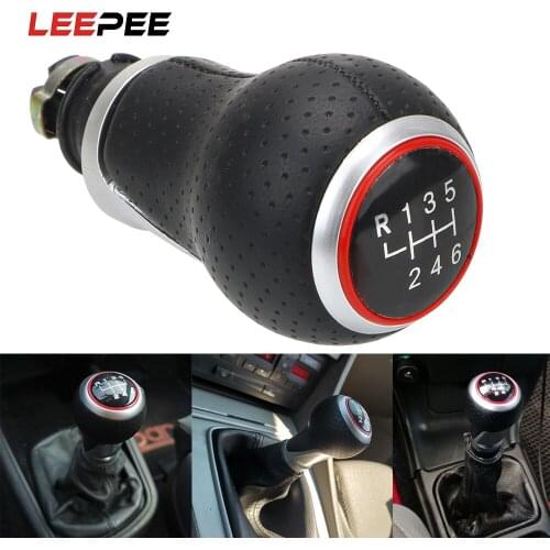 5/6 Speeds Car Gear Shift Knob 12mm For Audi A4 B6 B7 B8 A6 S4 8K A5 8T Q5 8R S Line Ibiza 6J Seat Leon Mk1 Passat Golf
