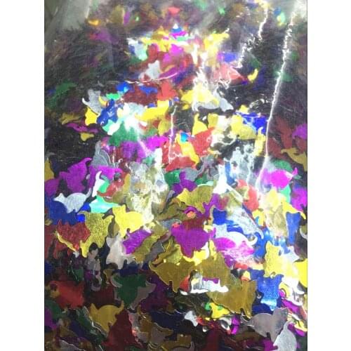 50g/lot Cat Sequins 12*13mm PVC Sequin Cute Flat Paillette Sequins Decoration Animal Birthday Decoration Mix Colors Confetti