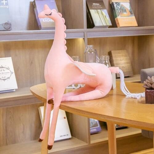 55/80CM Fashion New Hot Sale Plush Unicorn Super Stuffed Standing Pink Unicorn Children Plush Toys For Girlfriend Gifts