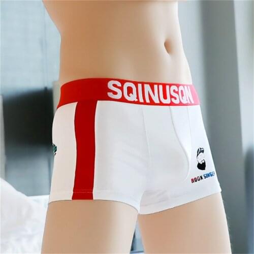 Men Boxers Shorts Underwear Men Home Underpants Printed Men Boxer Cuecas Cotton Soft Male Panties Homme Underwear Men