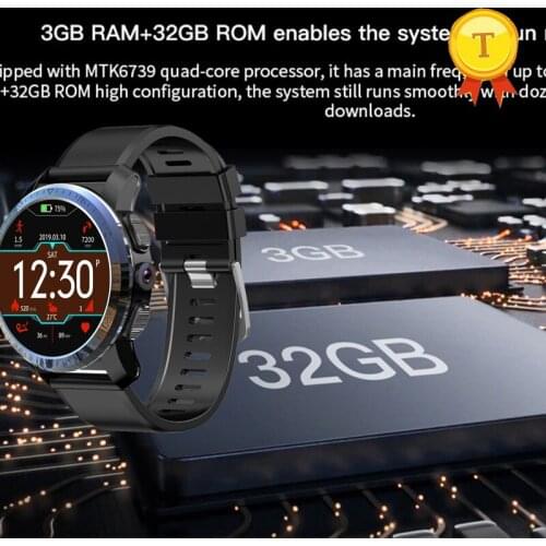 Best selling Android 7.1 3GB+32GB phone watch With mp3 mp4 GPS 8MP Camera 800mah Battery MT6739 4G Smartwatch Men app download