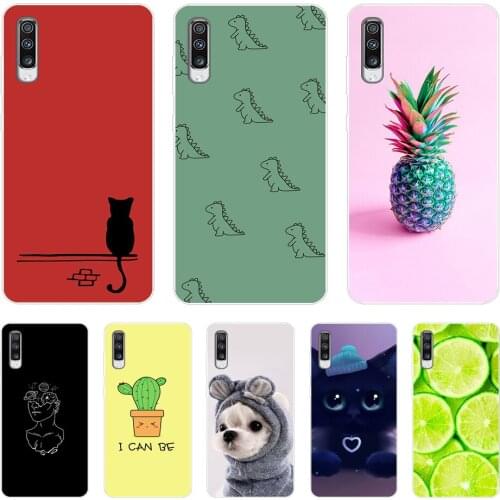 For Samsung A70 Case 2019 Soft TPU Phone Back Cover For Samsung Galaxy A70 silicon Cases Coque Capa A70 A705 A705F bumper marble