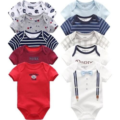 Top Baby bodysuits 2020 Newborn clothes sets Short Sleeve Cottons overalls Girl Boys Baby Clothing Roupas de bebe Jumpsuit