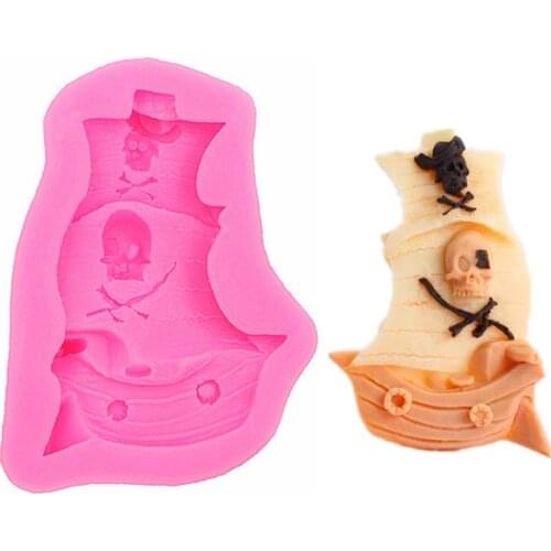 Gadgets Silicone Mold Ship - Sail Boat Pirate Ship Silicone Mould - Food Safe Fondant Chocolate Mint
