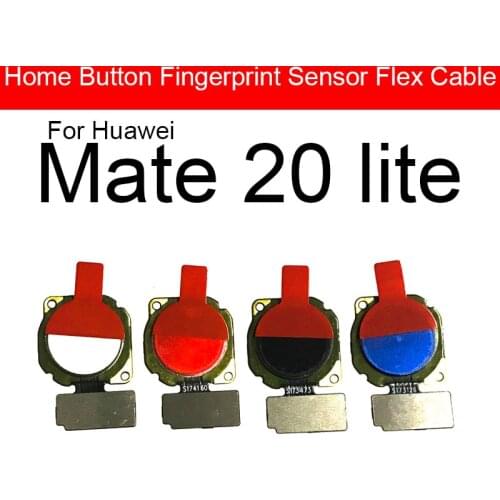 Home Button For Huawei Mate 20 Lite SNE-LX1 Menu Key Fingerprint Recognition Sensor Flex Ribbon Cable Replacement Repair Parts