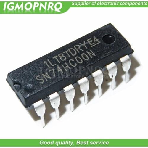 10PCS SN74HC00 HC00 74HC00 74HC00N DIP14 , NAND gate IC New Original Free Shipping