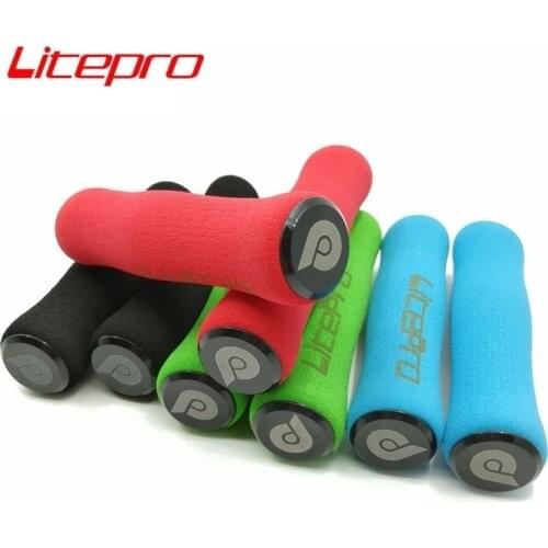 Litepro Bicycle Grips 22.2mm 120mm Comfort Sponge Grips Folding Bike MTB Mountain Bike Cycling Bicycle Parts