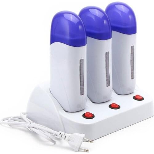 Multifunction Hot Wax Depilatory Roller Body Painless Hair Removal Heater Cartridge Warmer Waxing Epilator Machine