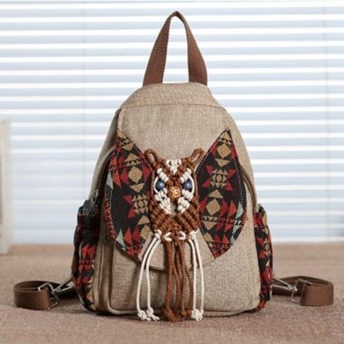 Motaora Women's Wicker Backpacks