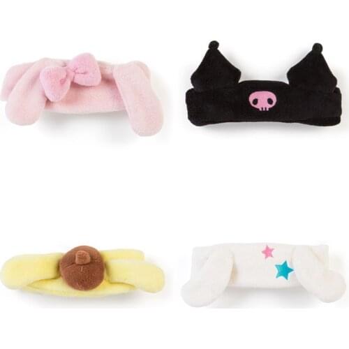 Cartoon Plush Hairband Toy bunny Big Ear Dog Soft Puding Plush Headband For Girls Face Washing Clean Makeup Tool