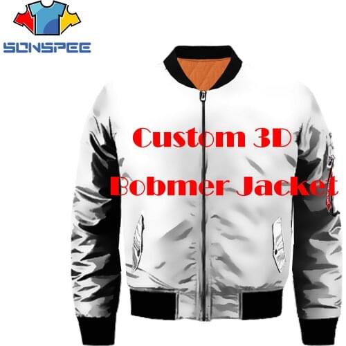 3D printing DIY custom Your Own Picture Photo Logo On Men Bomber Jackets Army Military Oversized Casual Flight Jacket Adult Coat