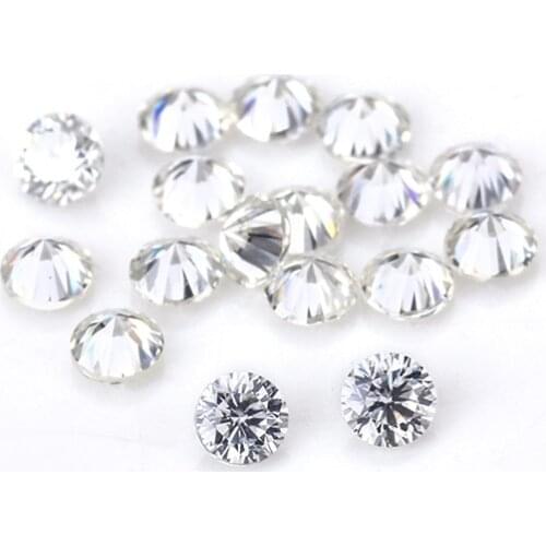 Loose 0.8mm-1.5mm Small Size EF 1carat/Pack White Round Brilliant Cut Moissanites Gemstones for Jewelry Making