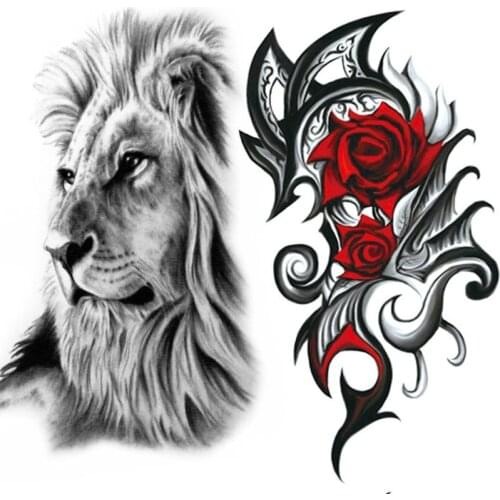 Wholesale 1000pcs Unique 900 Styles Full Body Tattoo 21CM Waterproof Temporary Tattoo Dragon Skull Flower Paste Sticker Tatuajes
