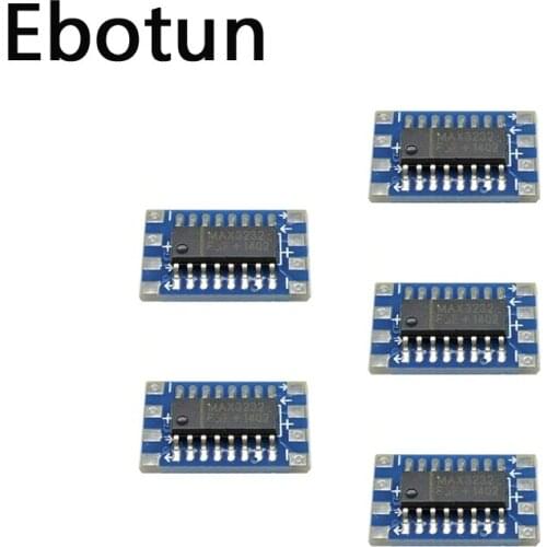 For 5PCS mini RS232 MAX3232 Levels to TTL level converter board serial converter board for arduino