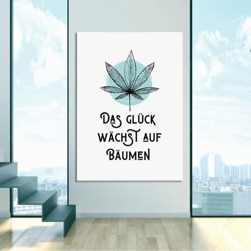 Happiness posters, funny decorative spells, drug posters, slogan posters