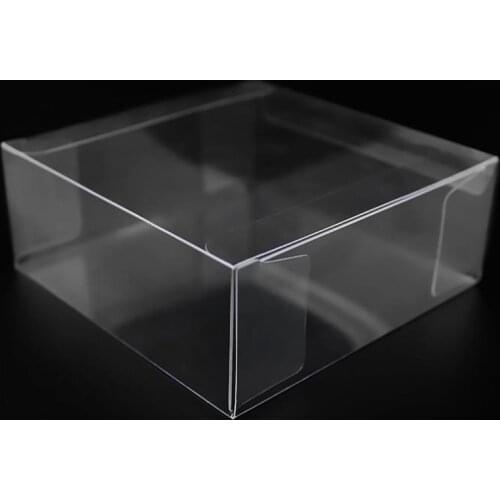 PvcTransparent Clear Gift Candy Box Square PVC Boxes Chocolate Bags Wedding Favor Party Event Plastic Gift Boxes 8x8x3cm