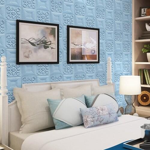 Hot sale 3Dself-adhesive foam waterproof brick wall sticker TV wall ceil home decoration oil and dustproof wall decals Diy mural