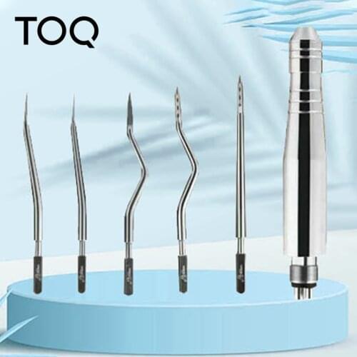 Dental Pneumatic Elevator Air Turbine Dental Luxating Elevator with 5pcs tips / Stainless Steel/ Periosteal Elevato Root Elevato