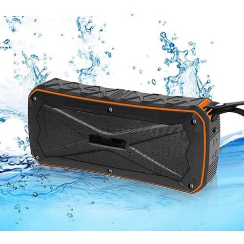 10W Heavy Bass Waterproof Outdoor Bluetooth Speaker 4500mAH Power Bank Portable 3D Stereo Wireless Riding Sport Speaker TF Mic