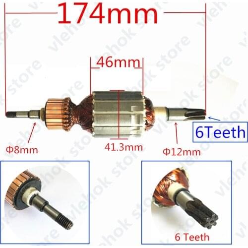 AC220V-240V Armature Rotor replace for MAKITA HR4010C HR4001C HR4011C HR4001CX 513633-7 Power Tool Accessories Electric tool