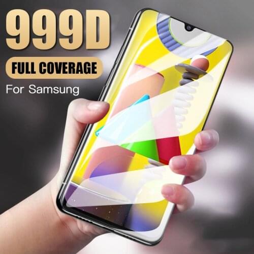 999D Protective Glass On For Samsung Galaxy A10 A20 A30 A40 A50 A60 A70 A80 A90 Tempered Glass Samsung A20S A11 A01 A31 A51 A71